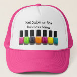 Nail Salon Business, Bright Polish Bottles Trucker Hat