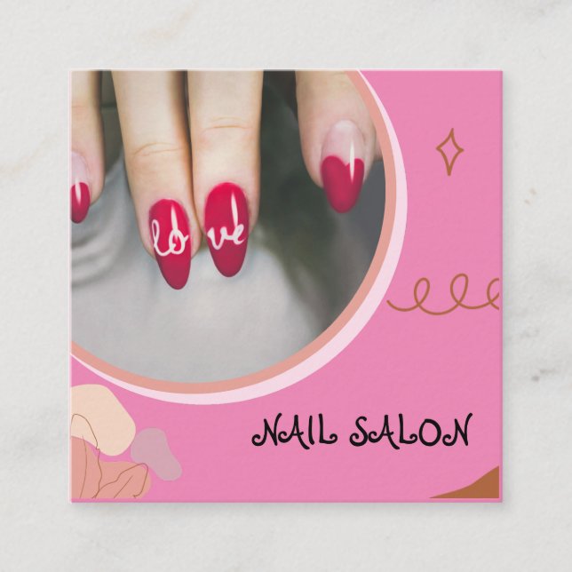 Nail Salon Business Card (Front)