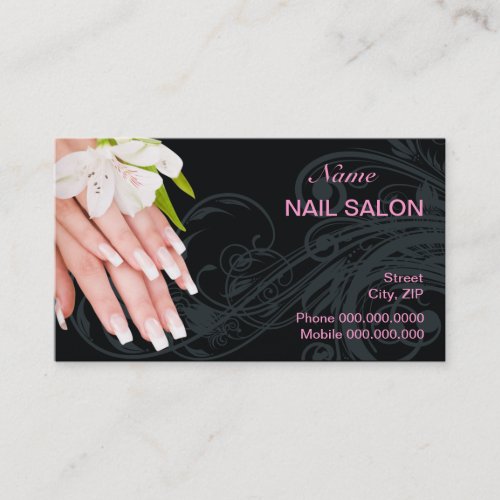 Nail Salon Business Card Business Card