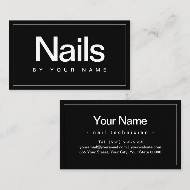 Nail Salon Business Card (Front/Back)