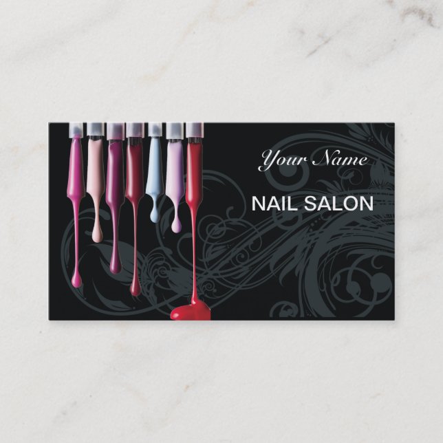 Nail Salon Business Card (Front)