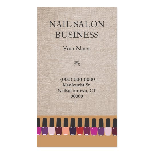 Nail Salon Business Card - Nail Salon Business Card | Zazzle - Modern beauty salon & spa business card has been designed to deliver a simple and at the same time an elegant look.