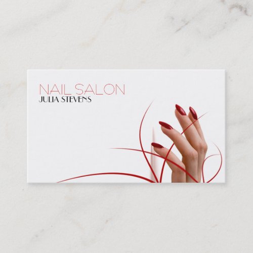 Nail salon business card