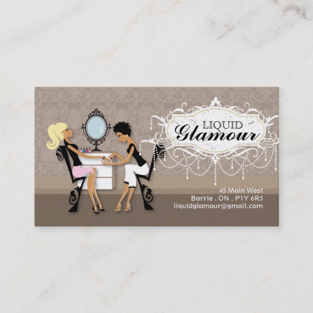 Nail Salon Business Card (Front)