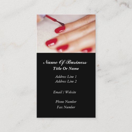 Nail Salon Business Card