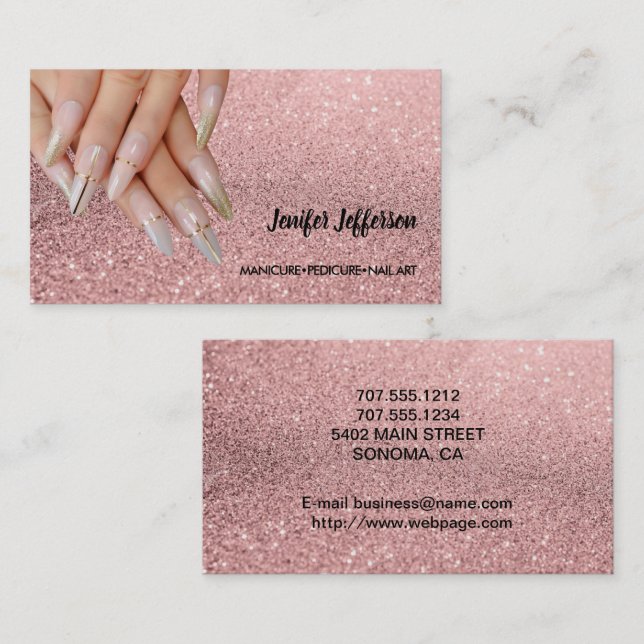 Nail Salon  Business Card (Front/Back)