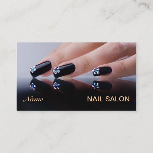 Customizable Nail Salon Business Card