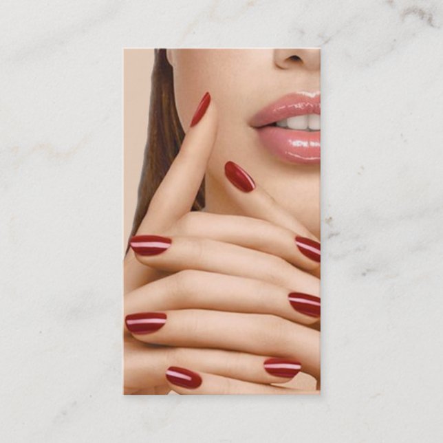 Nail Salon Business Card (Front)