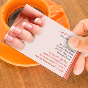 Nail Salon Business Card Appointment Template