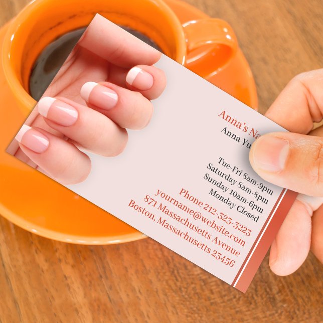 Nail Salon Business Card Appointment Template (Creator Uploaded)