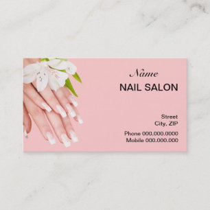 Nail Salon Business Card - choose your color