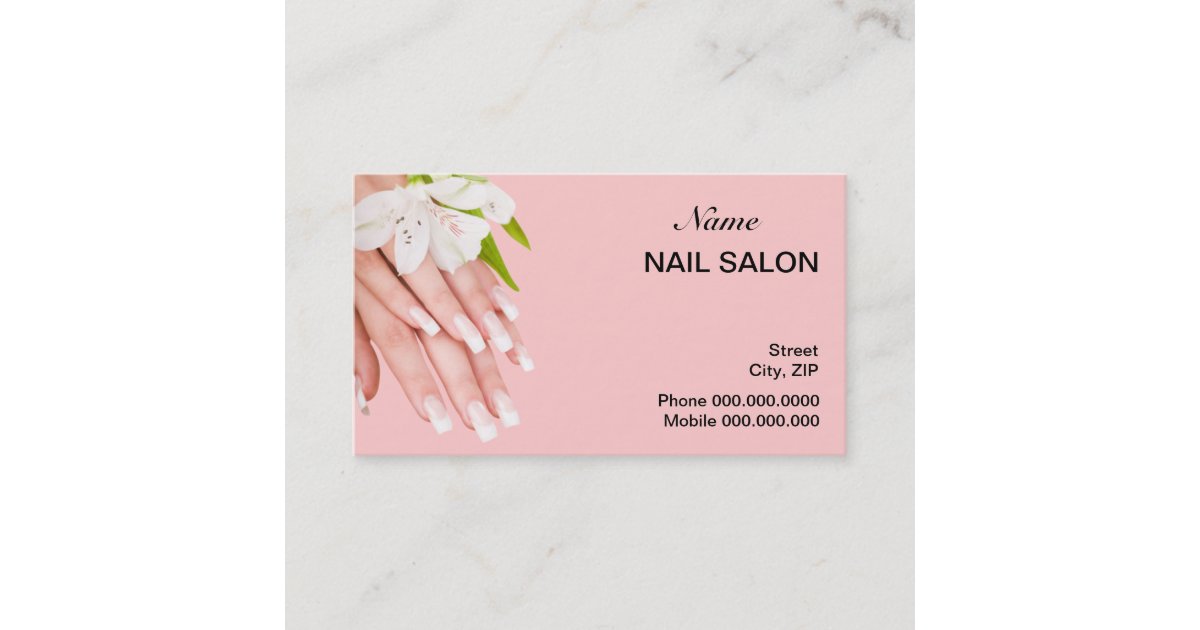 2. Customizable Nail Art Business Cards from Zazzle - wide 7