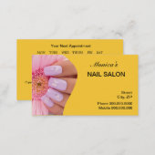 Nail Salon Business Card - choose your color (Front/Back)