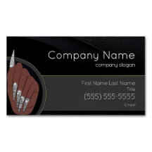 Nail Salon Business Card Magnet