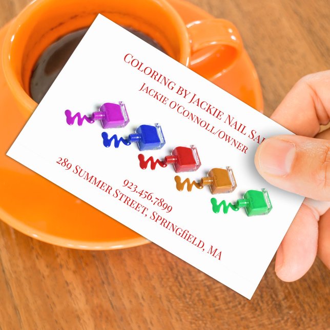 Nail Salon Business Card Template (Creator Uploaded)