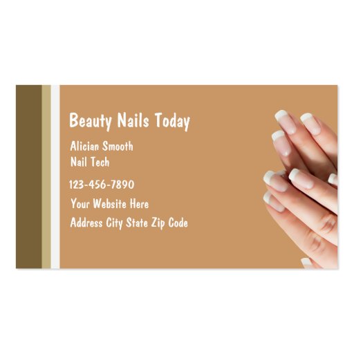 Nail Salon Business Cards | Zazzle