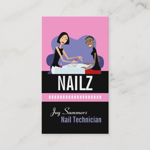 Customizable Nail Salon Business Cards