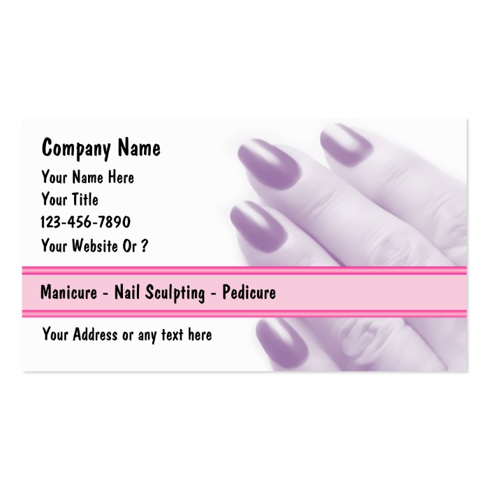 Nail Salon Business Cards