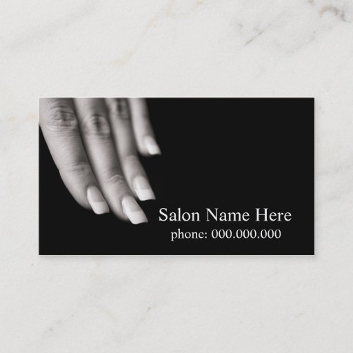 Customizable Nail Salon Business Cards