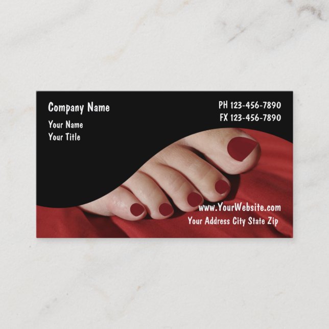 Nail Salon Business Cards (Front)