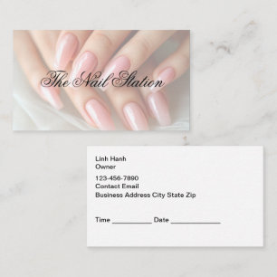 Nail Salon Classy Appointment Cards