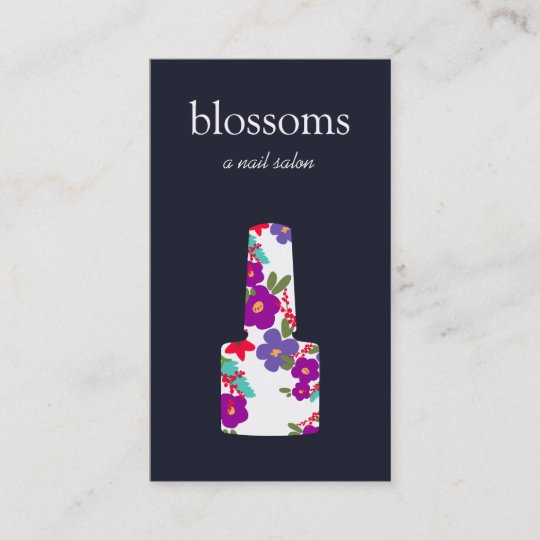 Nail Salon Fl Polish Bottle Business Card Zazzle Nail Salon Fl Polish Bottle Business Card