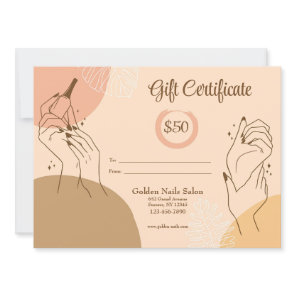 Nail Salon Gift Certificate