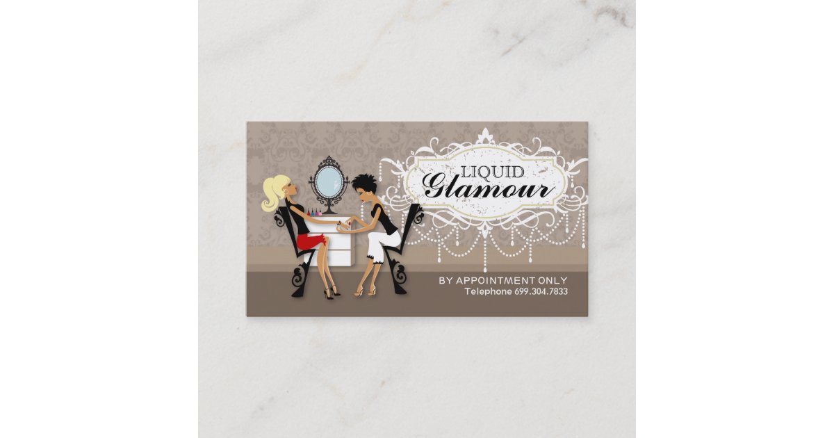 Nail Salon Loyalty Cards Zazzle