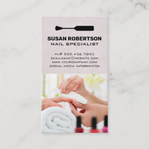 Nail Salon Manicure Session Appointment Card