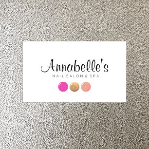 Nail Salon Manicurist Glitter Nail Polish Drop  Business Card