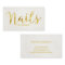Nail Salon Manicurist Gold Script Elegant Linen