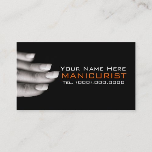 Nail Salon Manicurist Professional Business Cards