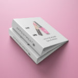 Nail Salon Monogram Makeup Appointment 3 Ring Binder<br><div class="desc">Makeup appointment binder featuring a hand painted lipstick and nail polish illustration with a sans serif font ready for easy customization.</div>