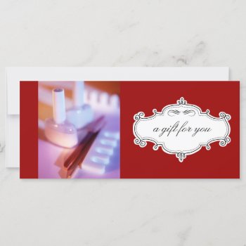 Nail Salon Or Day Spa Gift Certificates by lifethroughalens at Zazzle