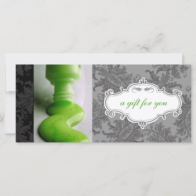 Nail Salon or Day Spa Gift Certificates (Front)