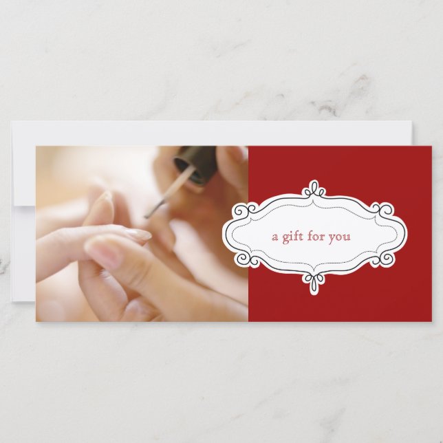 Nail Salon or Nail Studio Gift Certificates (Front)