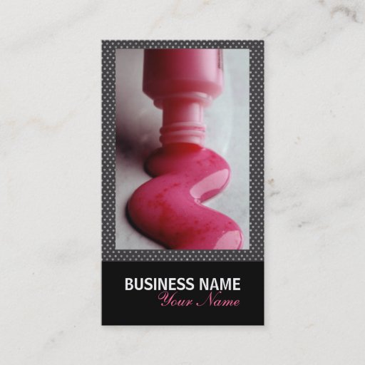 Customizable Nail Salon or Nail Technician Business Cards