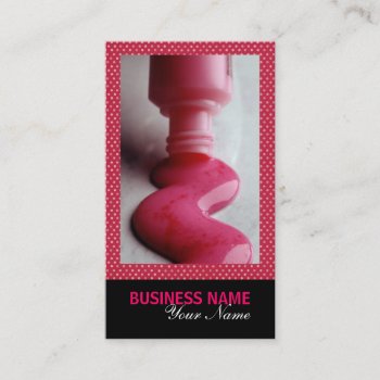 Nail Salon Or Nail Technician Business Cards by lifethroughalens at Zazzle