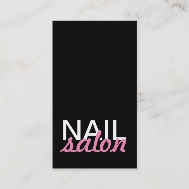 nail salon pedicures punch card (Front)
