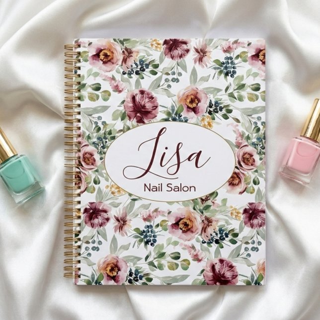 Nail salon personalized floral planner  (Creator Uploaded)