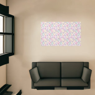 Nail Salon Polish Bottle Spa Pattern Rug