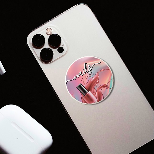 Nail Salon Polish Bottle Splash Pastel  PopSocket (Creator Uploaded)