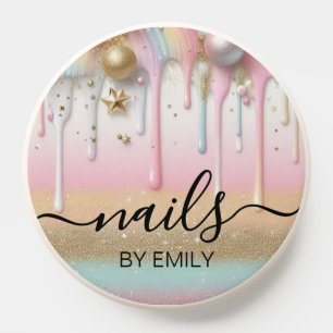 Nail Salon Polish drip Pastel Pearl PopSocket
