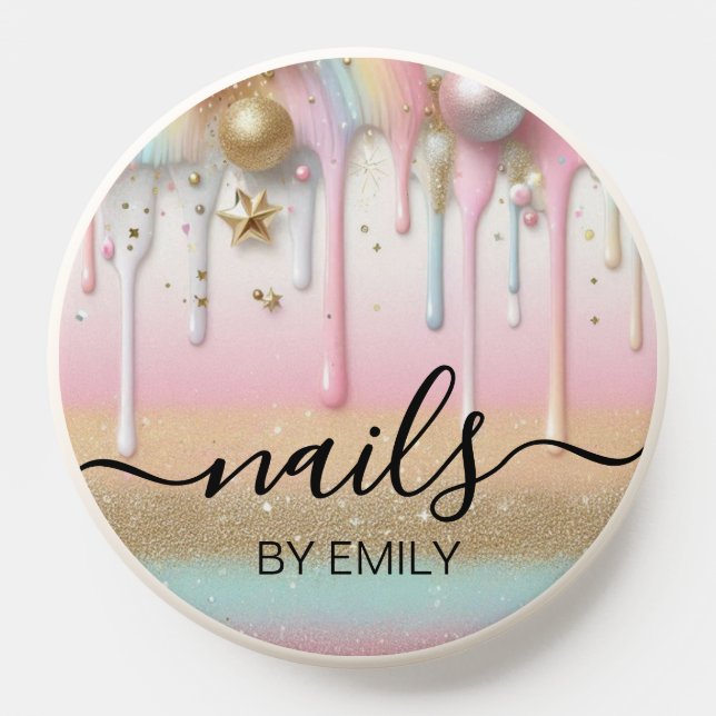 Nail Salon Polish drip Pastel Pearl PopSocket (Popsocket)