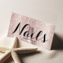 Nail Salon Polish Manicurist Luxury Rose Gold Business Card