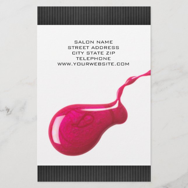 Nail Salon Price List Flyer (Front)