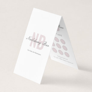 Nail Salon Royalty Reward Modern Minimalist Business Card