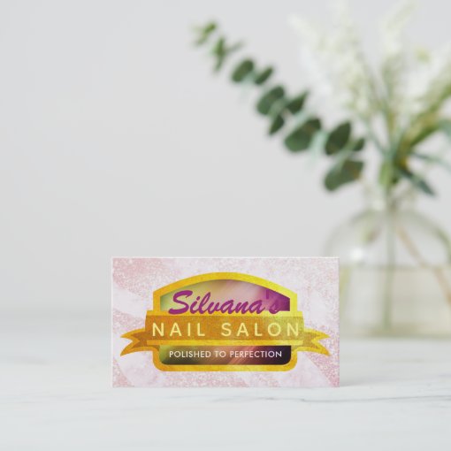 Nail Salon Slogans Business Cards Zazzle