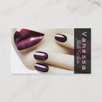 Nail Salon  Spa  Beauty  Cosmetology Business Card by olicheldesign at Zazzle