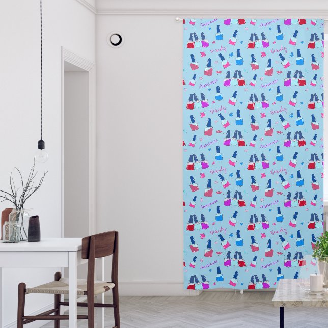 Nail Salon Spa Window Accent Privacy Blackout Curtains (Living Room)